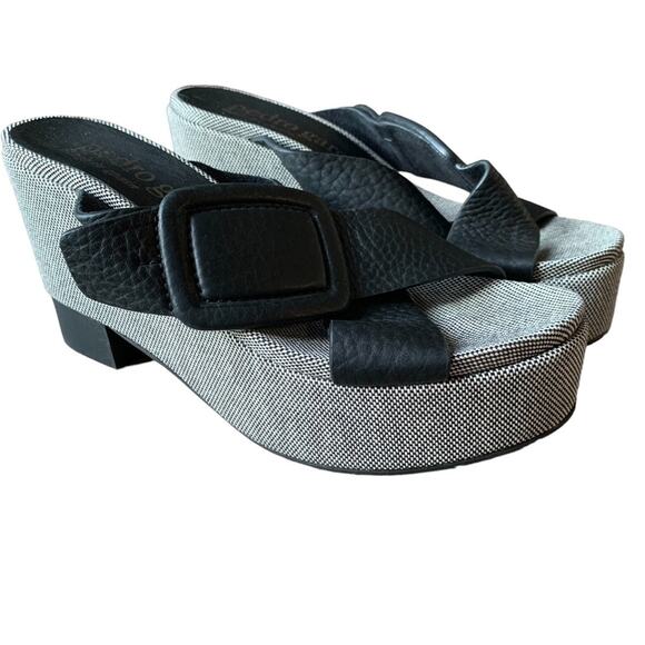 Pedro Garcia Donata wedge platform shoes 39 1/2 - Picture 2 of 8